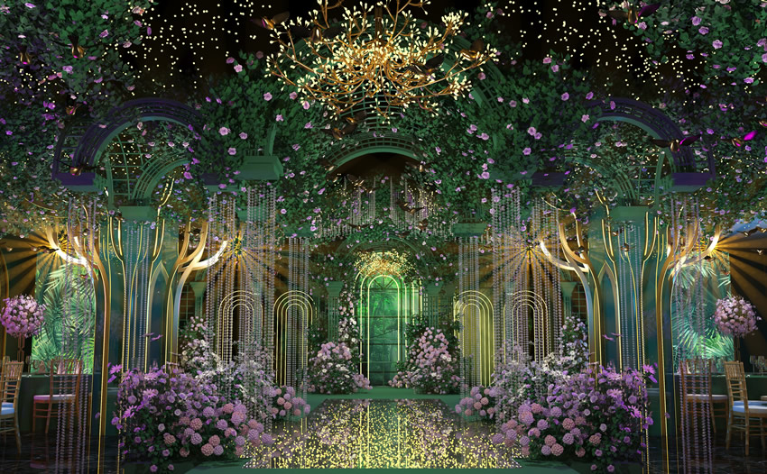 策勒奇妙森林婚礼堂效果展示